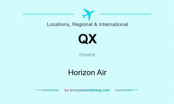 What does QX mean? It stands for Horizon Air