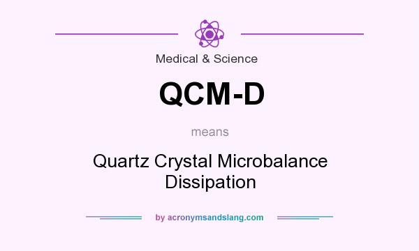 What does QCM-D mean? It stands for Quartz Crystal Microbalance Dissipation