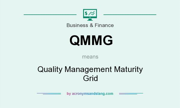 What does QMMG mean? It stands for Quality Management Maturity Grid