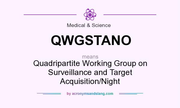 What does QWGSTANO mean? It stands for Quadripartite Working Group on Surveillance and Target Acquisition/Night