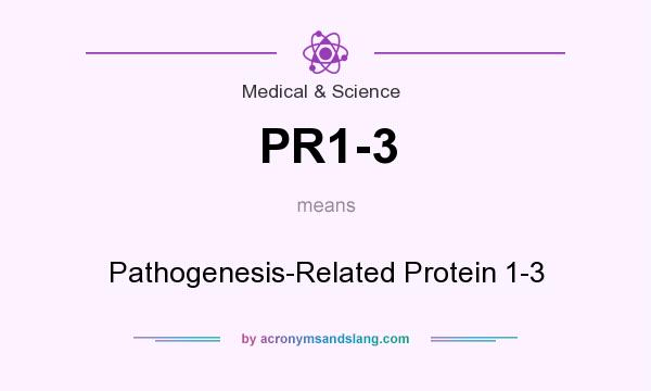 What does PR1-3 mean? It stands for Pathogenesis-Related Protein 1-3