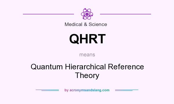 What does QHRT mean? It stands for Quantum Hierarchical Reference Theory
