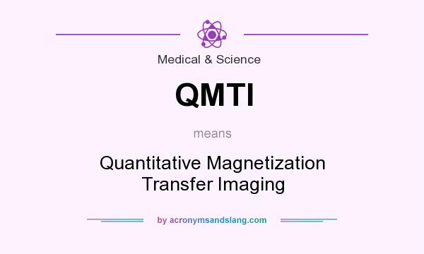 What does QMTI mean? It stands for Quantitative Magnetization Transfer Imaging