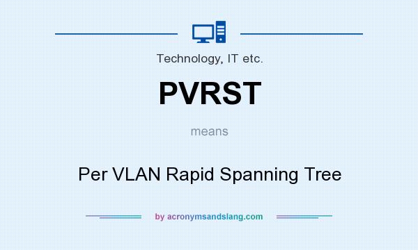 What does PVRST mean? It stands for Per VLAN Rapid Spanning Tree