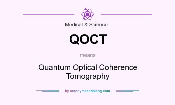 What does QOCT mean? It stands for Quantum Optical Coherence Tomography