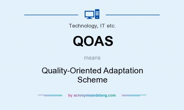 What does QOAS mean? It stands for Quality-Oriented Adaptation Scheme