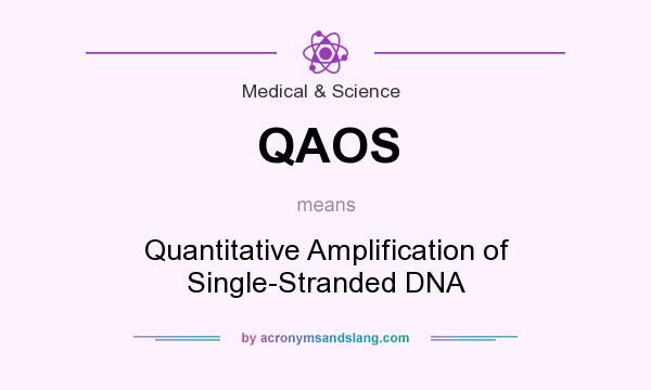 What does QAOS mean? It stands for Quantitative Amplification of Single-Stranded DNA