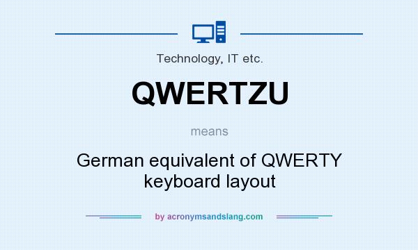 What does QWERTZU mean? It stands for German equivalent of QWERTY keyboard layout