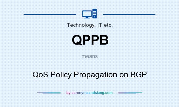 What does QPPB mean? It stands for QoS Policy Propagation on BGP