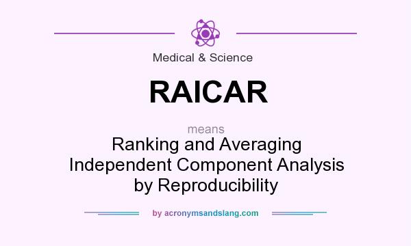 What does RAICAR mean? It stands for Ranking and Averaging Independent Component Analysis by Reproducibility