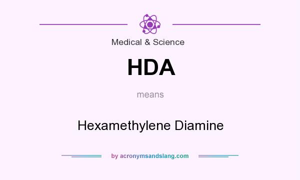 What does HDA mean? It stands for Hexamethylene Diamine