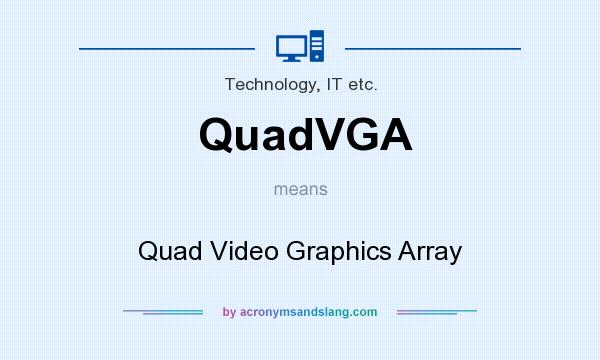 What does QuadVGA mean? It stands for Quad Video Graphics Array