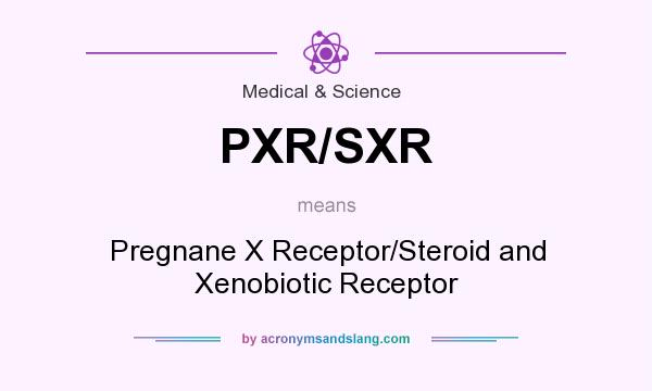 What does PXR/SXR mean? It stands for Pregnane X Receptor/Steroid and Xenobiotic Receptor