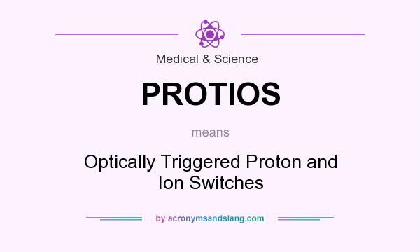 What does PROTIOS mean? It stands for Optically Triggered Proton and Ion Switches