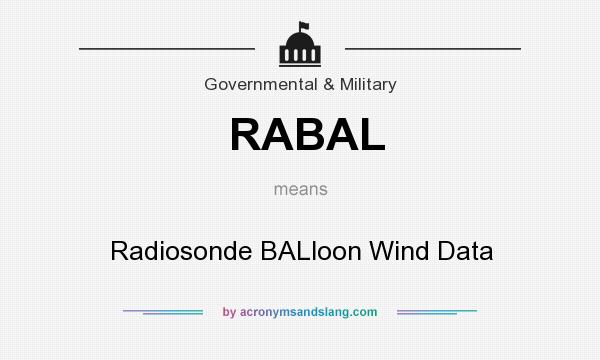 What does RABAL mean? It stands for Radiosonde BALloon Wind Data