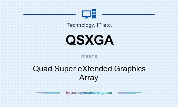What does QSXGA mean? It stands for Quad Super eXtended Graphics Array