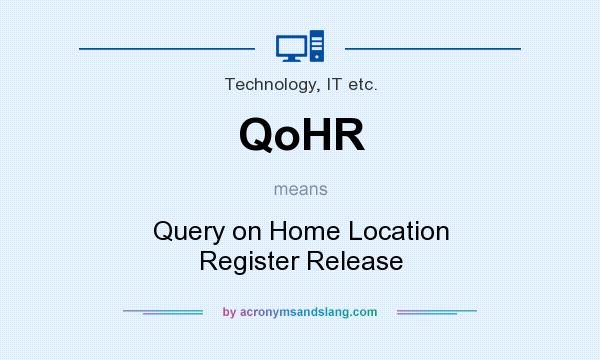 What does QoHR mean? It stands for Query on Home Location Register Release