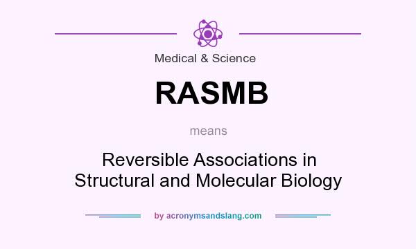 What does RASMB mean? It stands for Reversible Associations in Structural and Molecular Biology