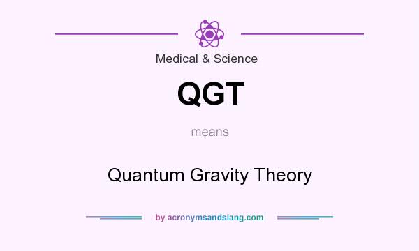 What does QGT mean? It stands for Quantum Gravity Theory