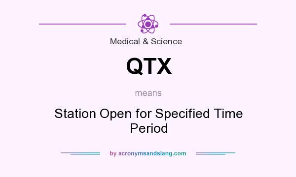 What does QTX mean? It stands for Station Open for Specified Time Period