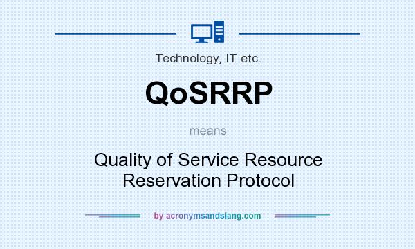 What does QoSRRP mean? It stands for Quality of Service Resource Reservation Protocol