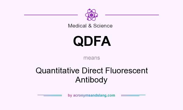 What does QDFA mean? It stands for Quantitative Direct Fluorescent Antibody