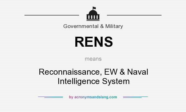 What does RENS mean? It stands for Reconnaissance, EW & Naval Intelligence System