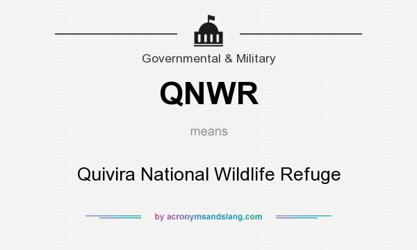 What does QNWR mean? It stands for Quivira National Wildlife Refuge