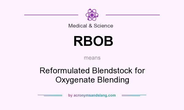 What does RBOB mean? It stands for Reformulated Blendstock for Oxygenate Blending