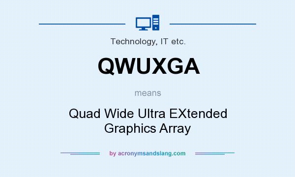What does QWUXGA mean? It stands for Quad Wide Ultra EXtended Graphics Array