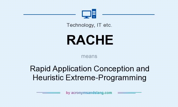 What does RACHE mean? It stands for Rapid Application Conception and Heuristic Extreme-Programming