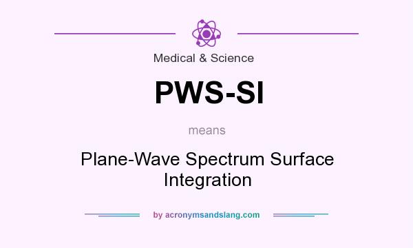 What does PWS-SI mean? It stands for Plane-Wave Spectrum Surface Integration
