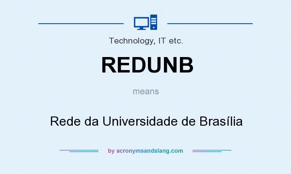 What does REDUNB mean? It stands for Rede da Universidade de Brasília