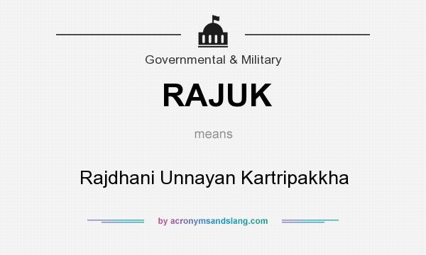 What does RAJUK mean? It stands for Rajdhani Unnayan Kartripakkha