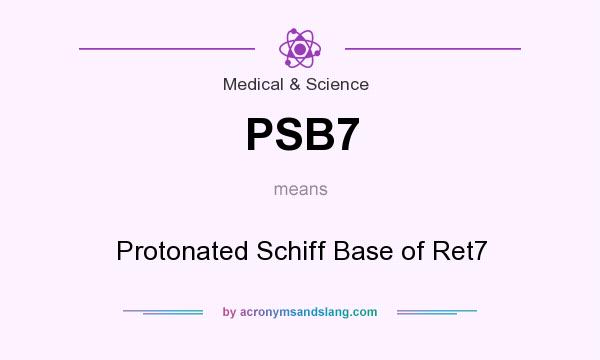 What does PSB7 mean? It stands for Protonated Schiff Base of Ret7