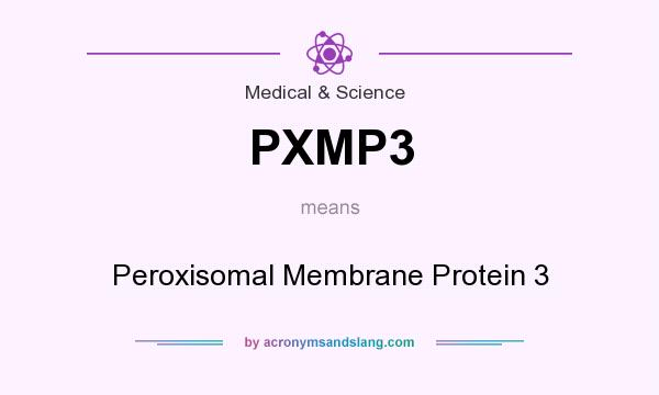 What does PXMP3 mean? It stands for Peroxisomal Membrane Protein 3