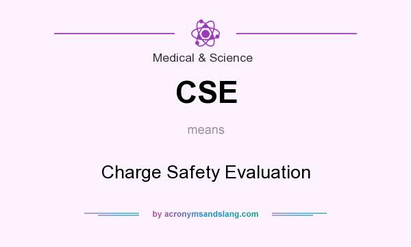 What does CSE mean? It stands for Charge Safety Evaluation
