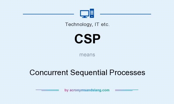 What does CSP mean? It stands for Concurrent Sequential Processes