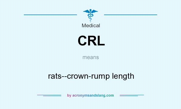 What does CRL mean? It stands for rats--crown-rump length
