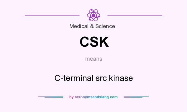 What does CSK mean? It stands for C-terminal src kinase