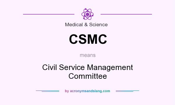 What does CSMC mean? It stands for Civil Service Management Committee