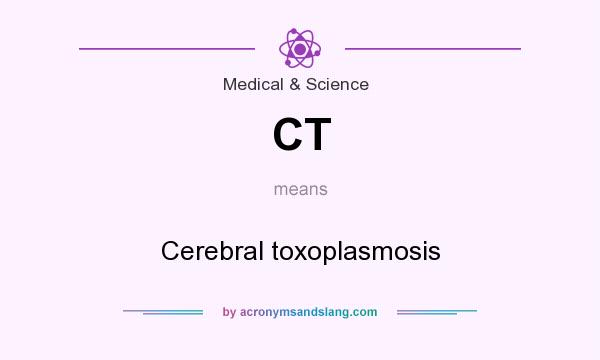 What does CT mean? It stands for Cerebral toxoplasmosis