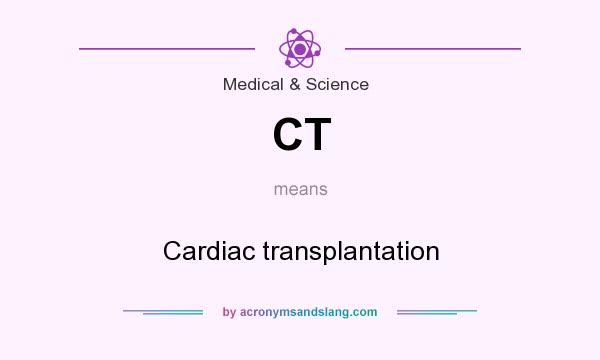 What does CT mean? It stands for Cardiac transplantation