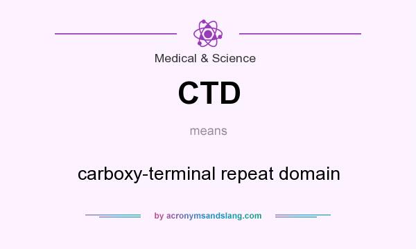 What does CTD mean? It stands for carboxy-terminal repeat domain