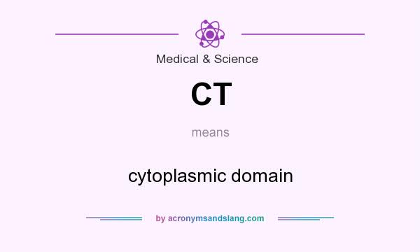 What does CT mean? It stands for cytoplasmic domain