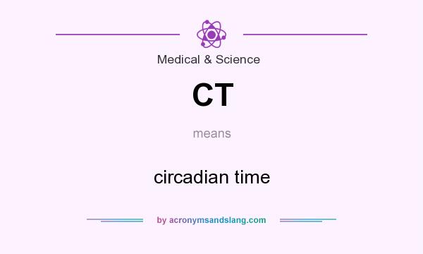 What does CT mean? It stands for circadian time