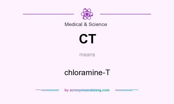 What does CT mean? It stands for chloramine-T