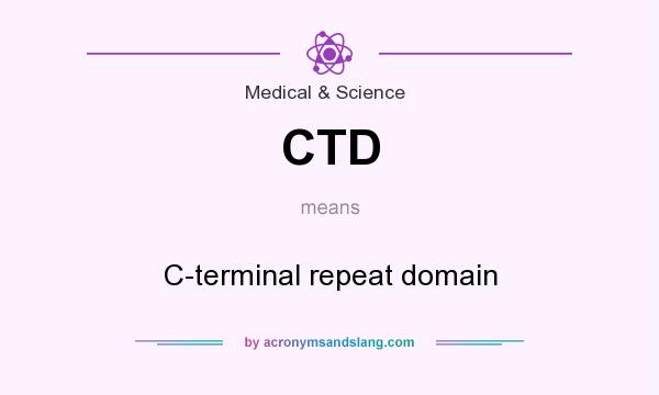 What does CTD mean? It stands for C-terminal repeat domain