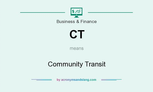 What does CT mean? It stands for Community Transit