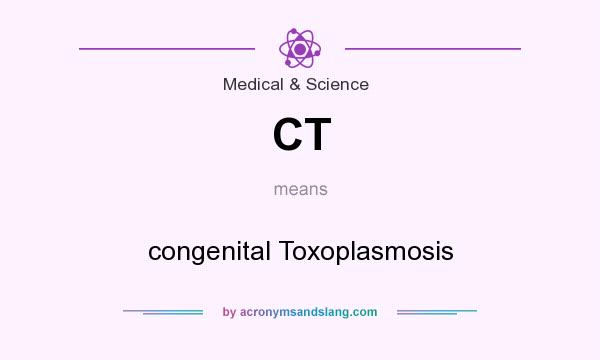 What does CT mean? It stands for congenital Toxoplasmosis
